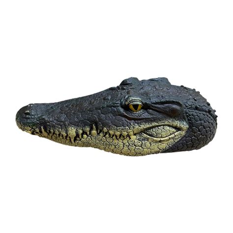 fake alligator skin clothing - life size alligator decoy.